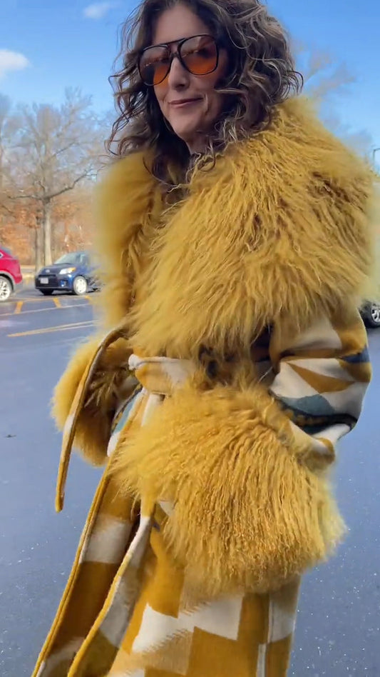 Alpaca Shearling Duster