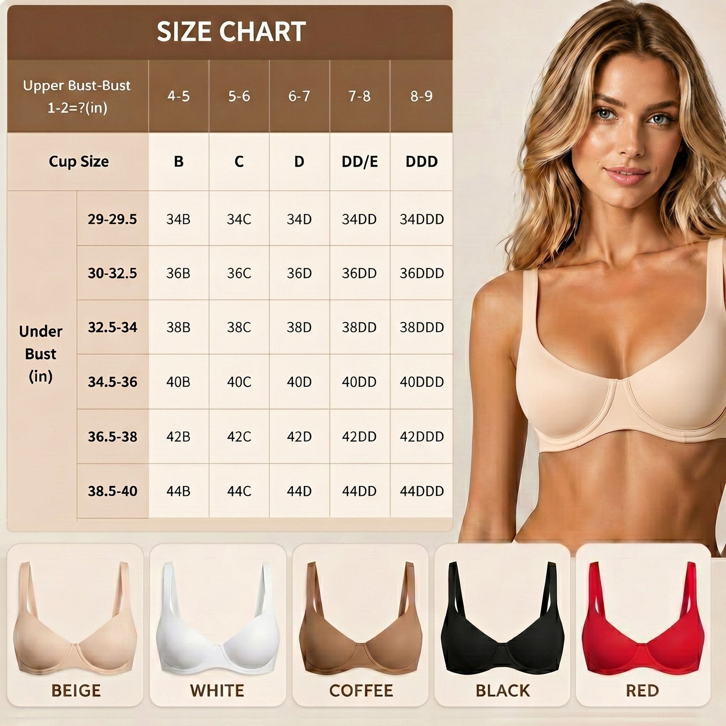 Comfort Seamless Balconette Bra