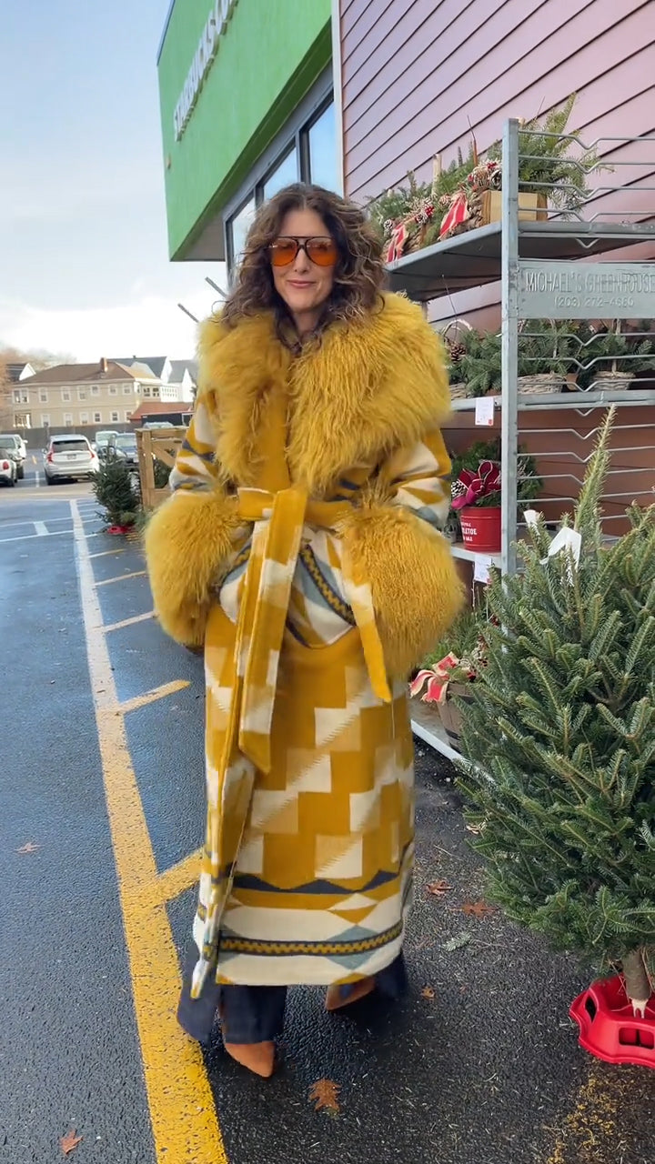 Alpaca Shearling Duster