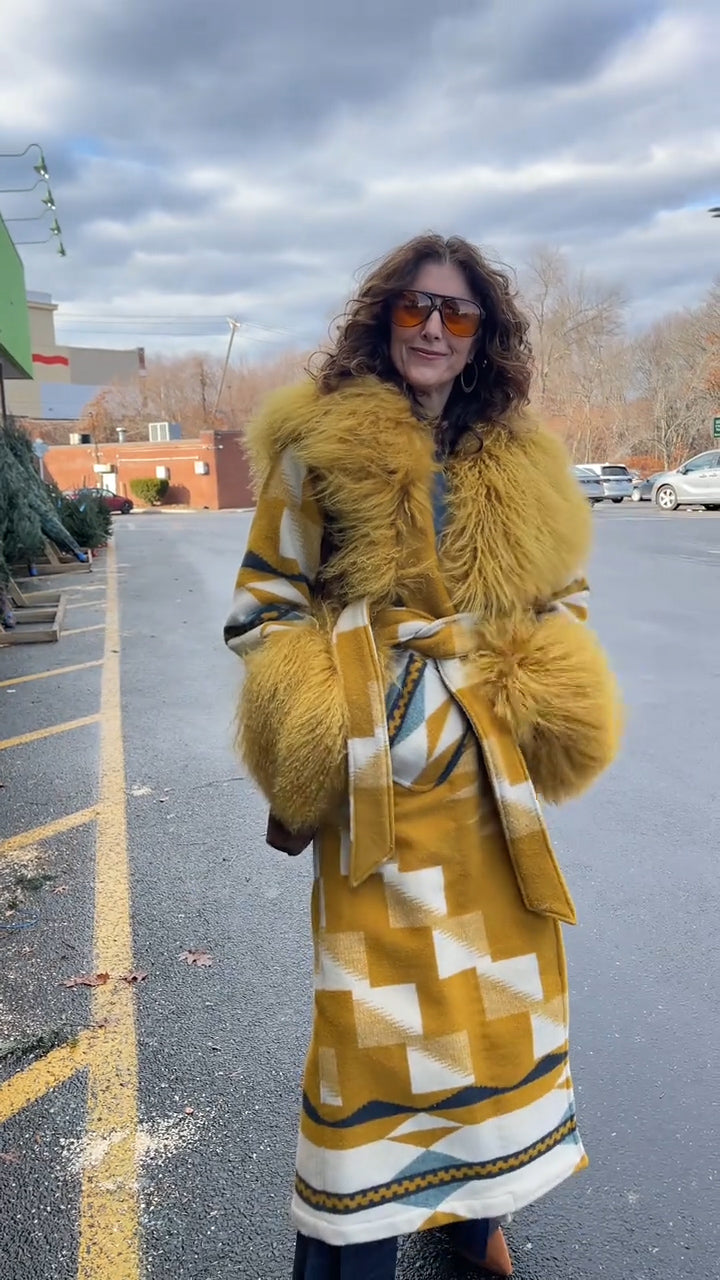 Alpaca Shearling Duster