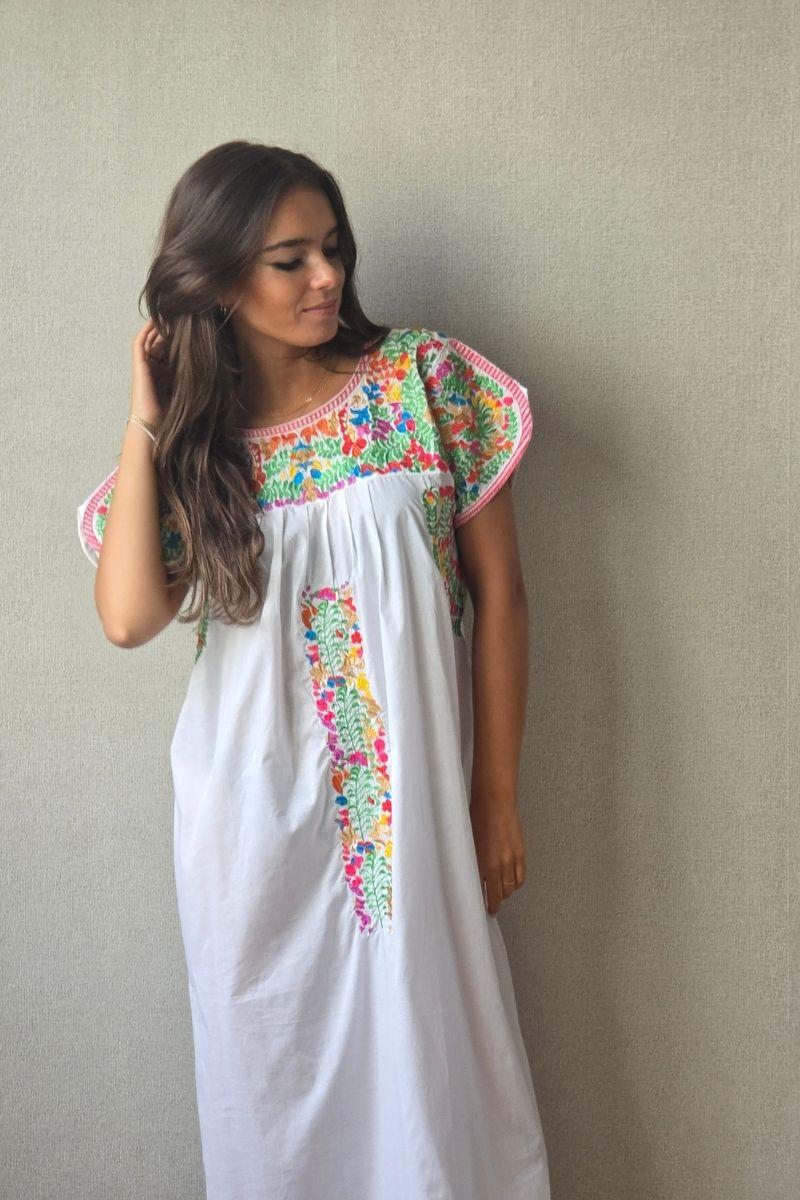 Mary Embroidered Mexican Dress