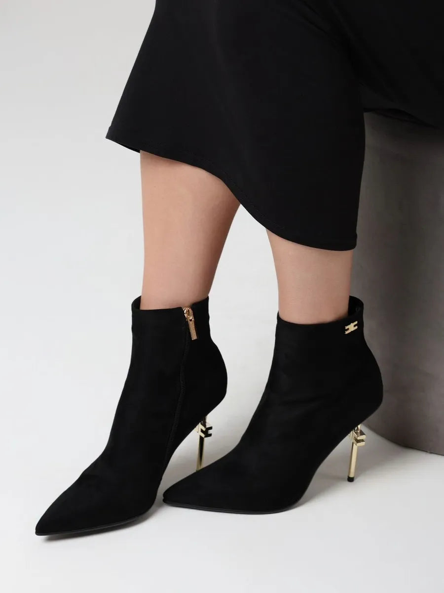 Mid-season stiletto ankle boots
