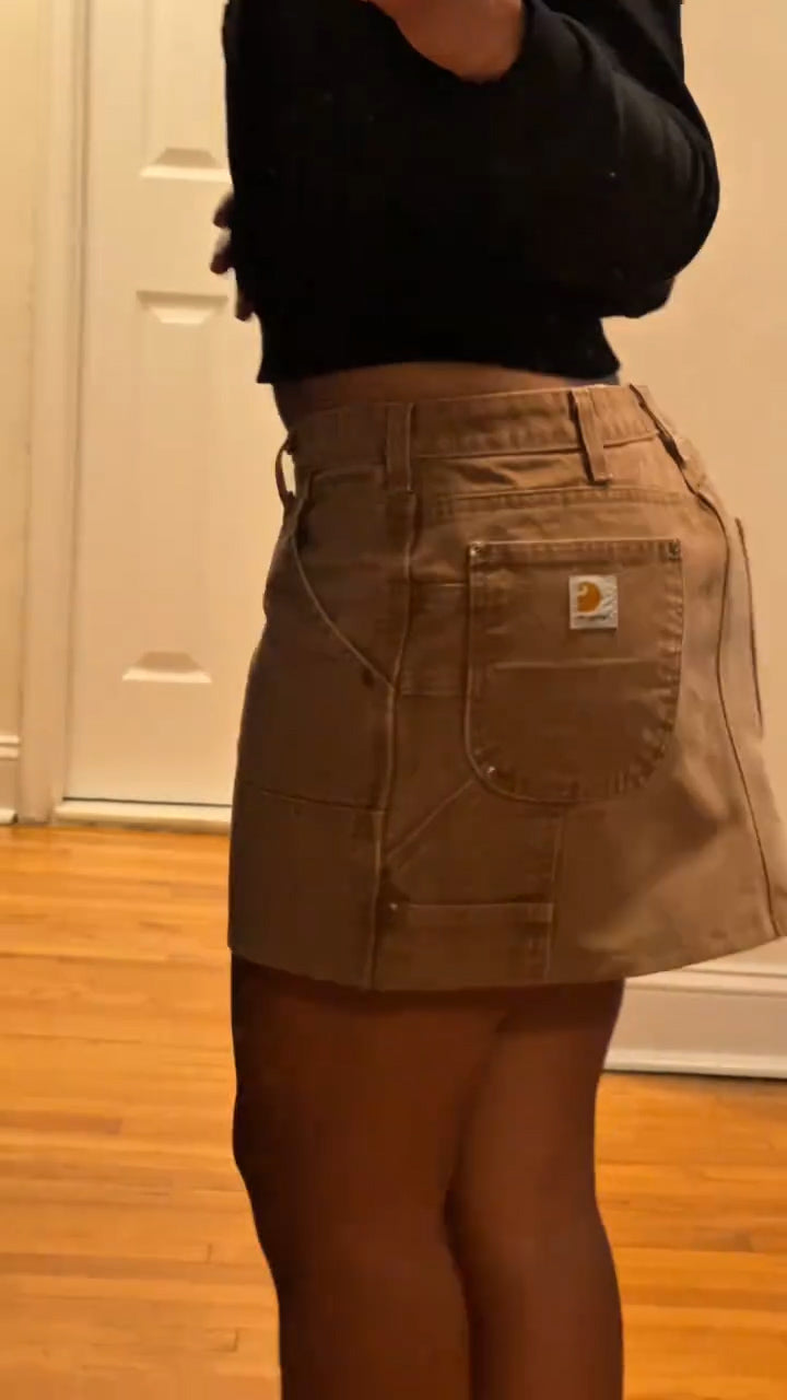 Removable Harmonica Coated Denim Maxi Skirt