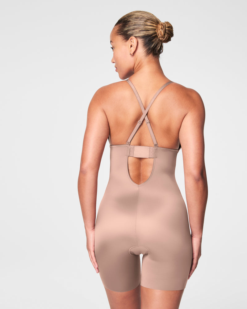 Plunge Low-Back Mid-Thigh Bodysuit