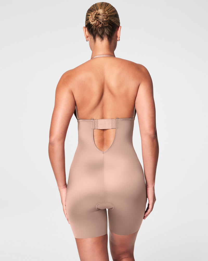 Plunge Low-Back Mid-Thigh Bodysuit