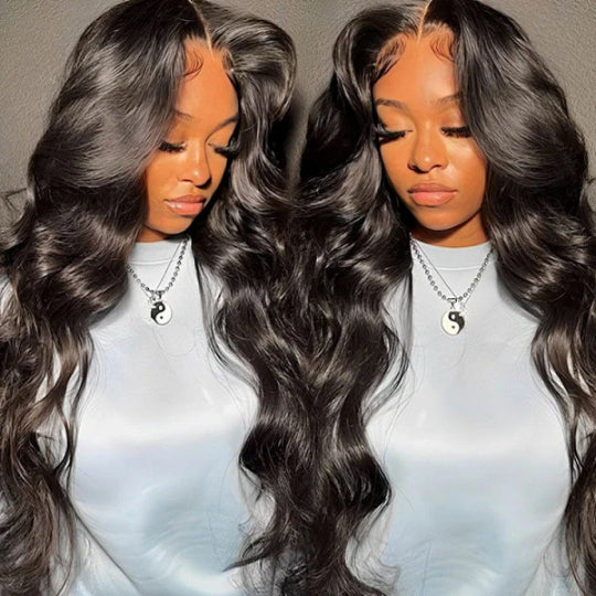 Face-Framing Trendy Layers Pre-Everything M Cap Wear Go Upgraded Body Wave Glueless 9x6 Lace Wig Pre plucked &Pre Bleached & Pre Cut