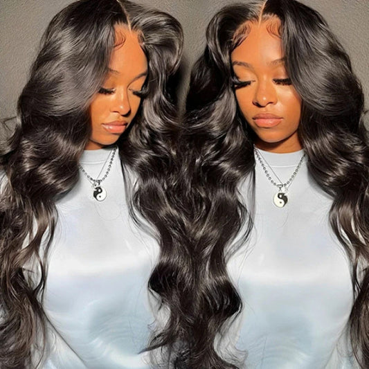 Face-Framing Trendy Layers Pre-Everything M Cap Wear Go Upgraded Body Wave Glueless 9x6 Lace Wig Pre plucked &Pre Bleached & Pre Cut