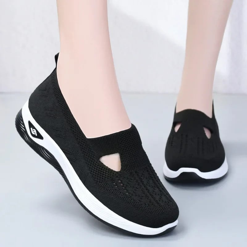 Sole Breathable Hollow Out Flat Shoes
