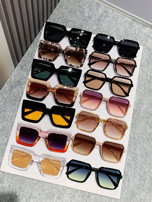 14 Pcs Large Frame Women Sunglasses