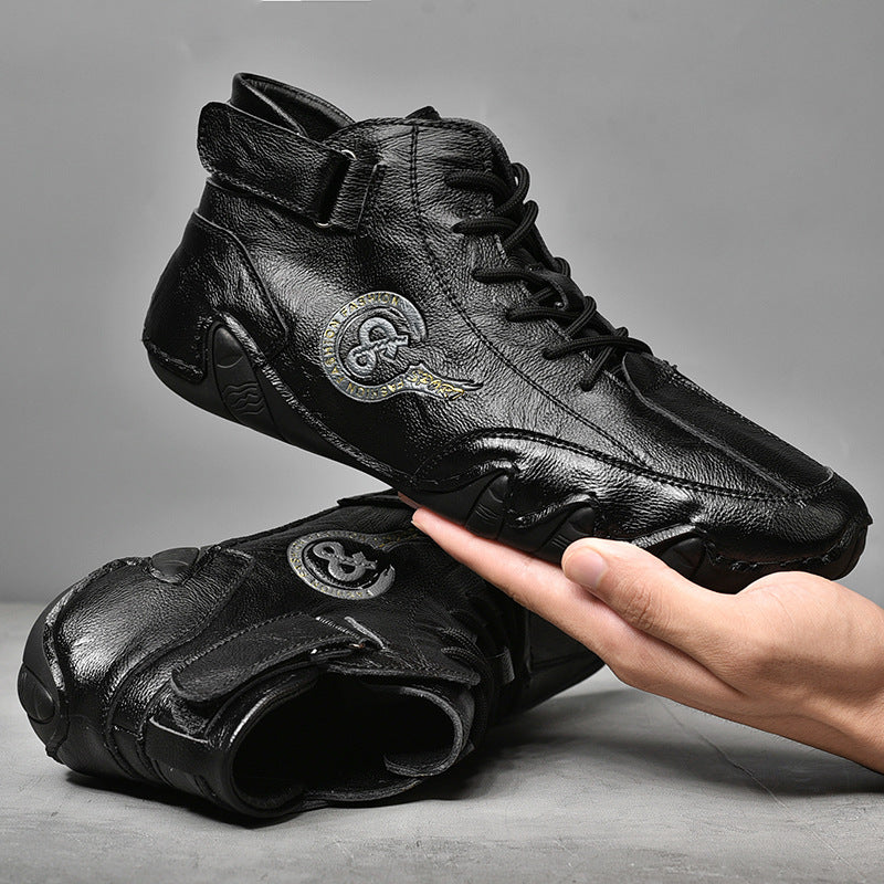 Men's Winter High Top Leather Shoes