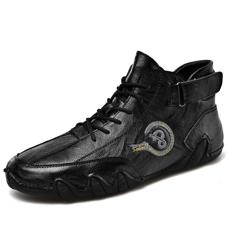 Men's Winter High Top Leather Shoes