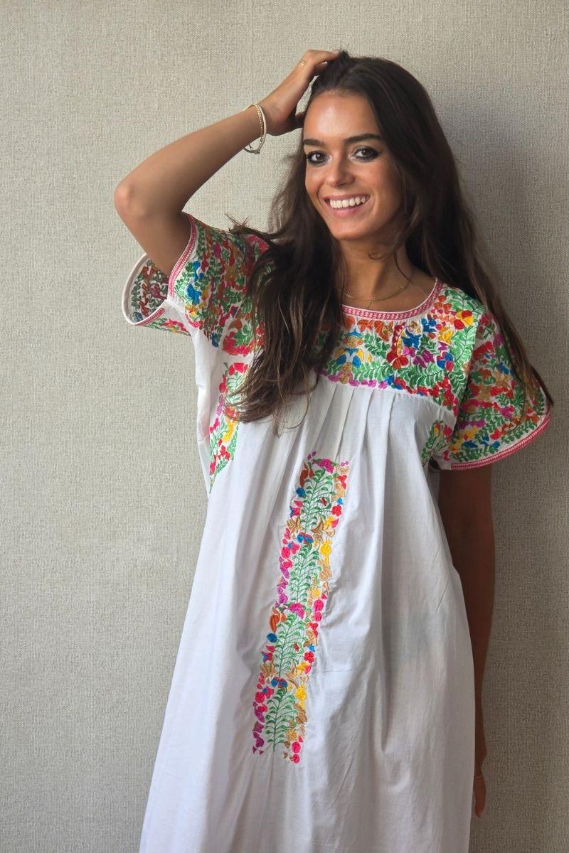 Mary Embroidered Mexican Dress