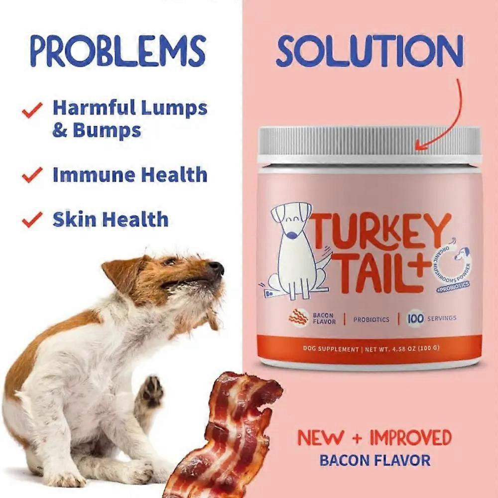 Turkeys Tail  for Dogs Organic Lipomas Probiotics Natural Allergy Relief Supplements