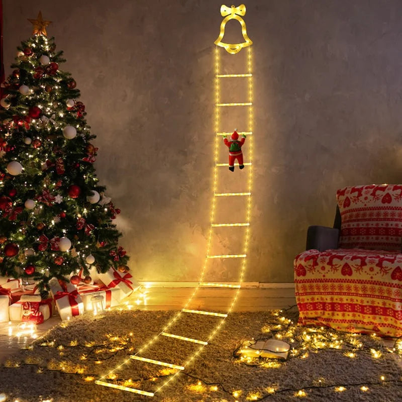 2025 Christmas Santa Climbing Stairs Light