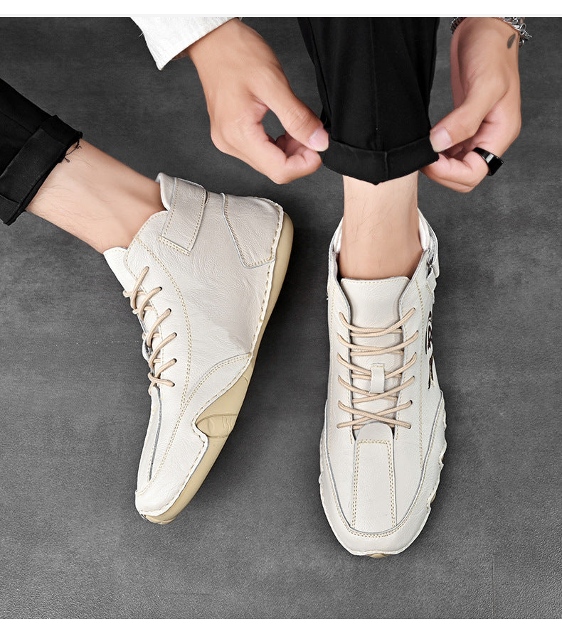 Men's Winter High Top Leather Shoes