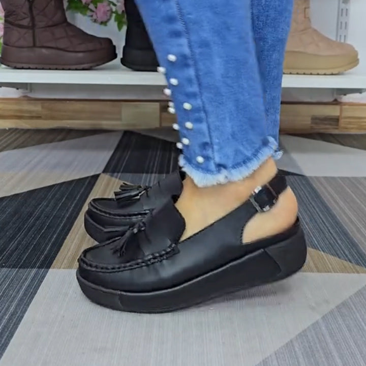 Women's Tread Sole Slingback Loafer