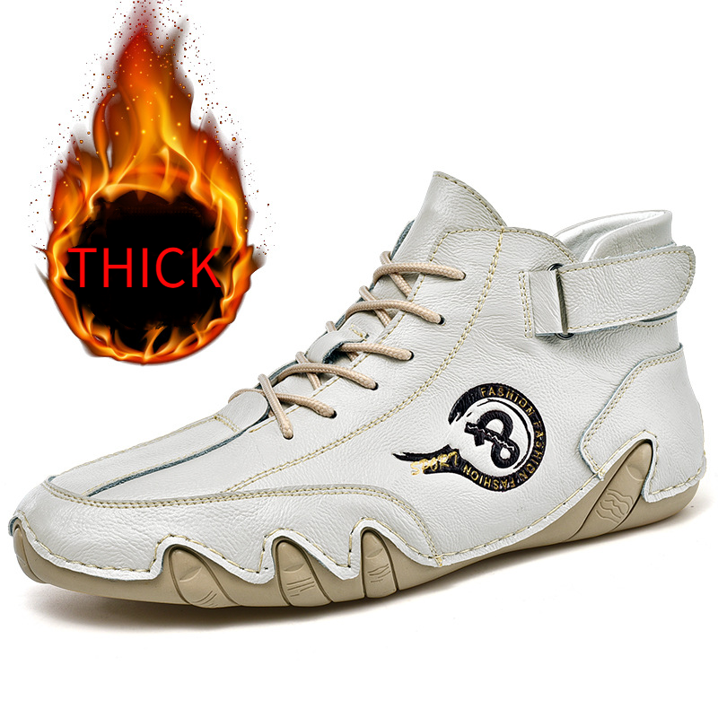 Men's Winter High Top Leather Shoes