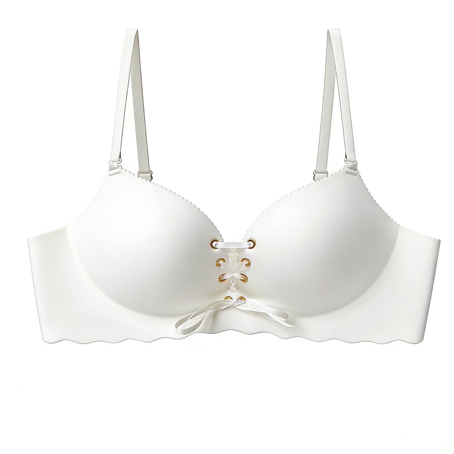 "Add Two Cups" Padded Wireless Plunge Push Up Bra
