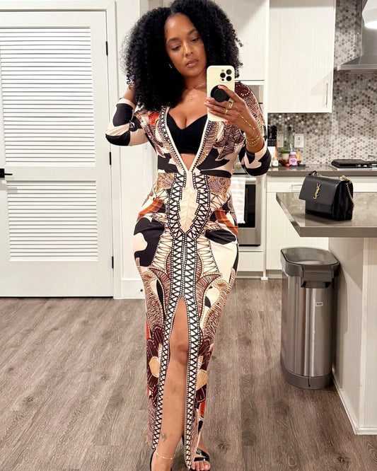 Women's Bodycon Long Sleeve Dress
