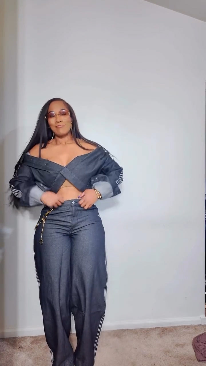 Premium Essentials Denim Jacket & Denim Pant Set