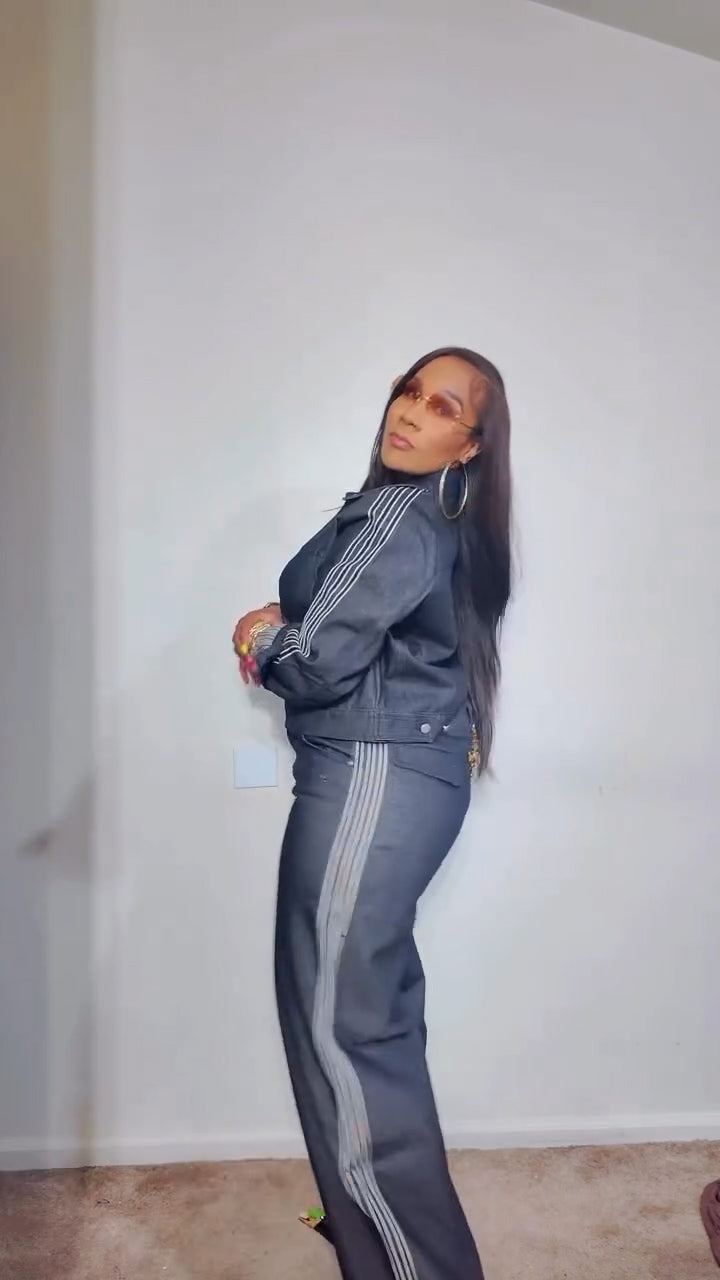 Premium Essentials Denim Jacket & Denim Pant Set