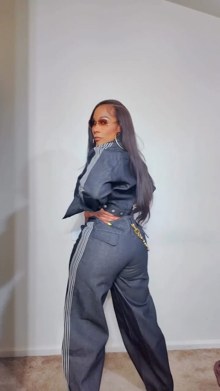Premium Essentials Denim Jacket & Denim Pant Set