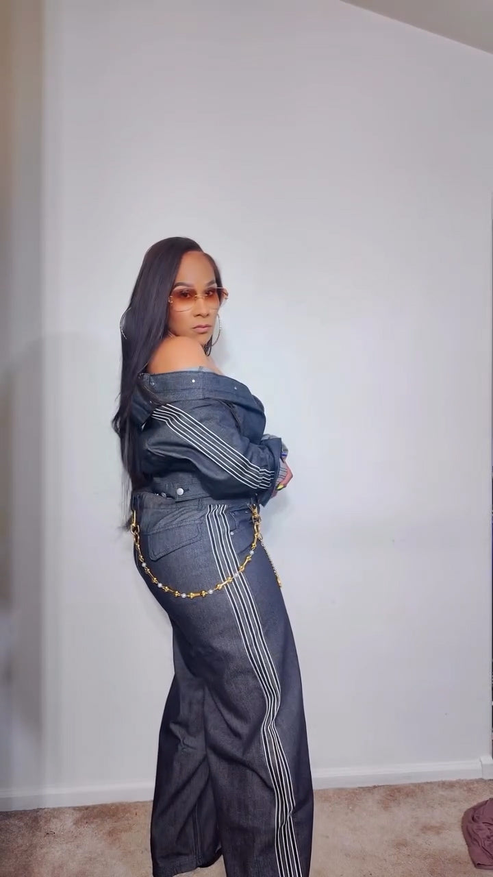 Premium Essentials Denim Jacket & Denim Pant Set