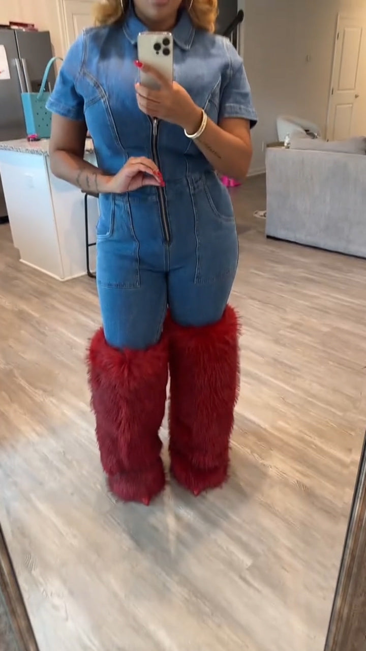 THIGH HIGH FUR LUXE BOOT
