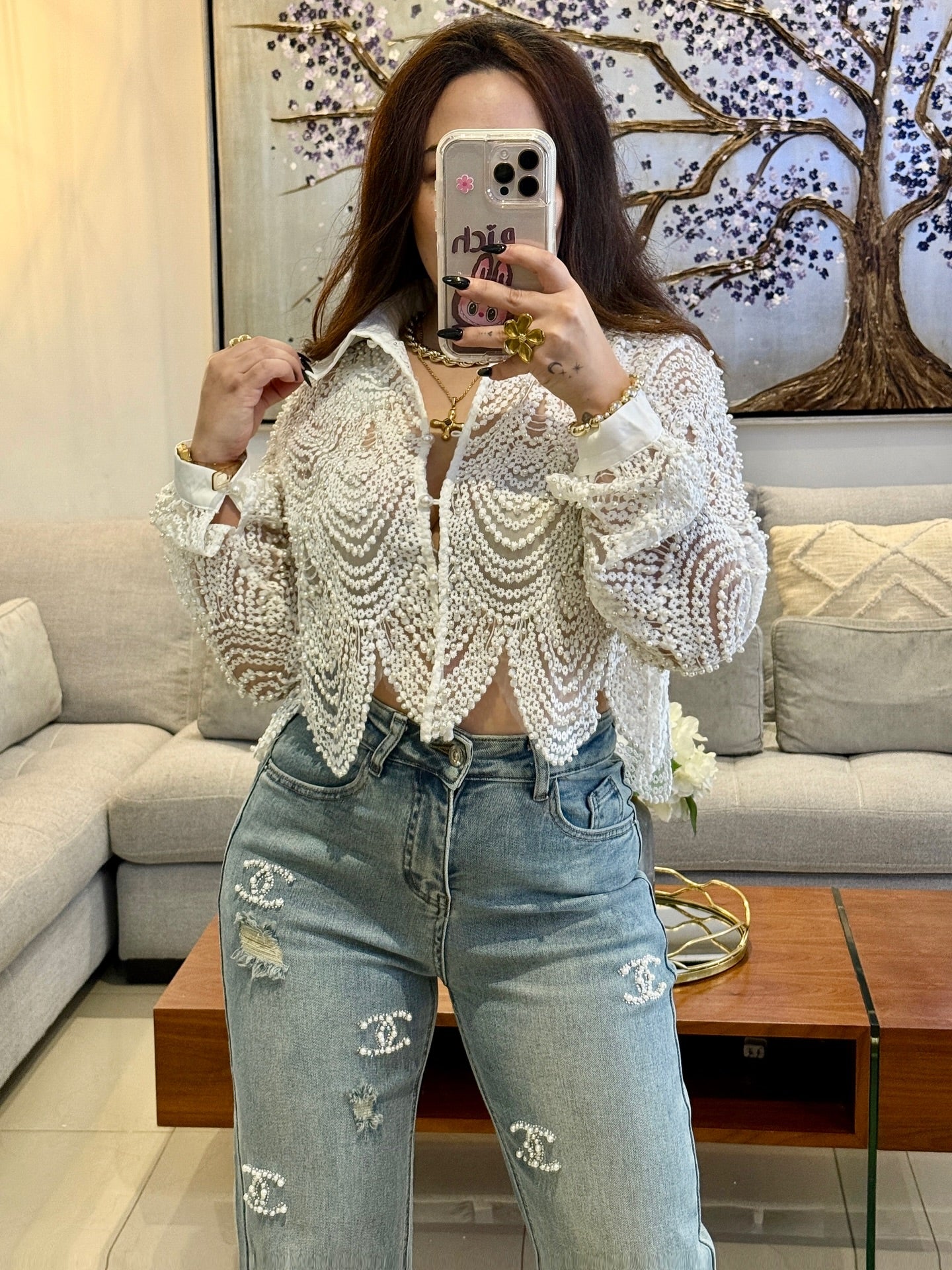 Beaded jacket