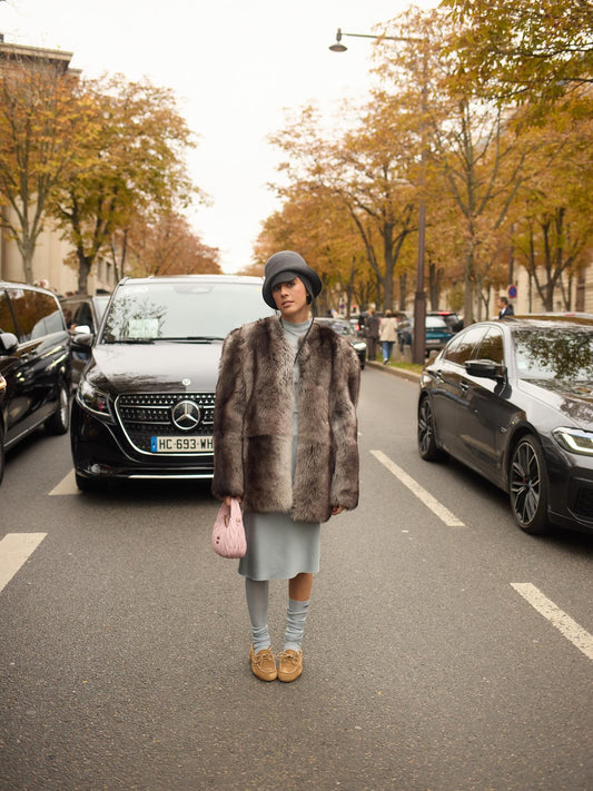 Shearling fur jacket