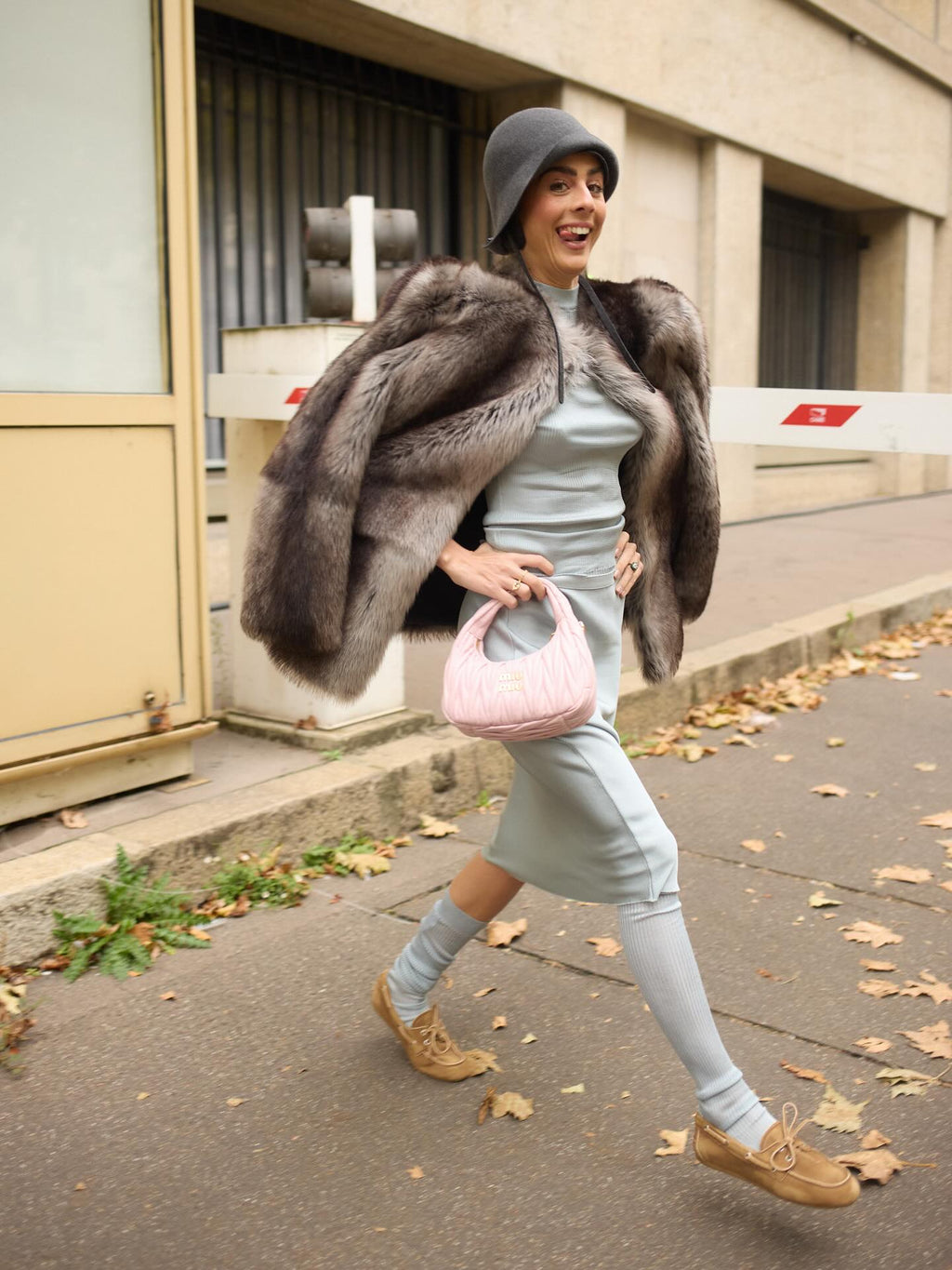 Shearling fur jacket