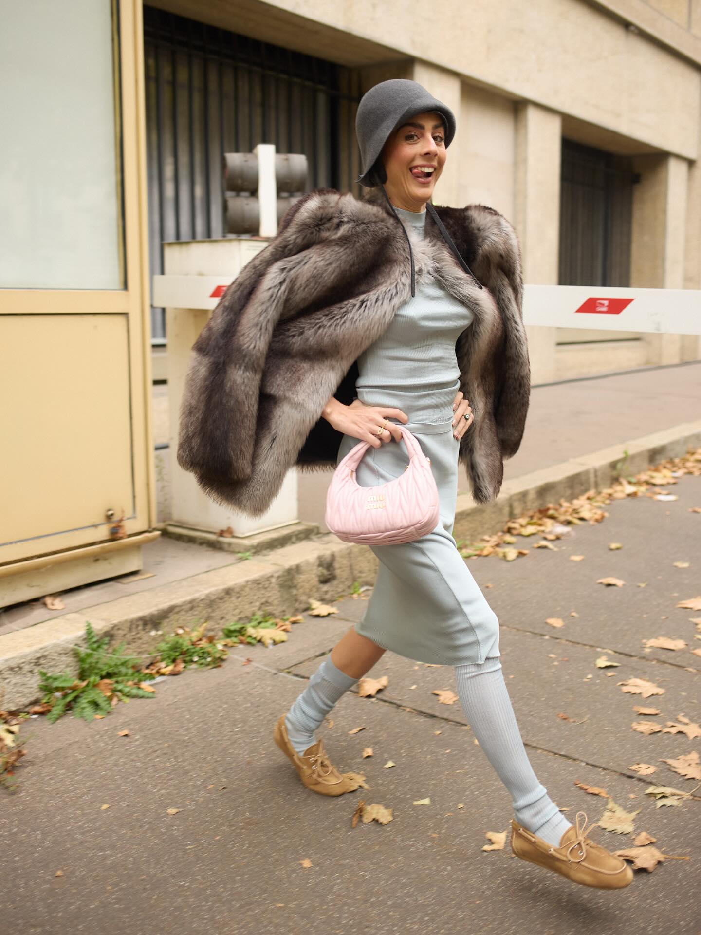 Shearling fur jacket