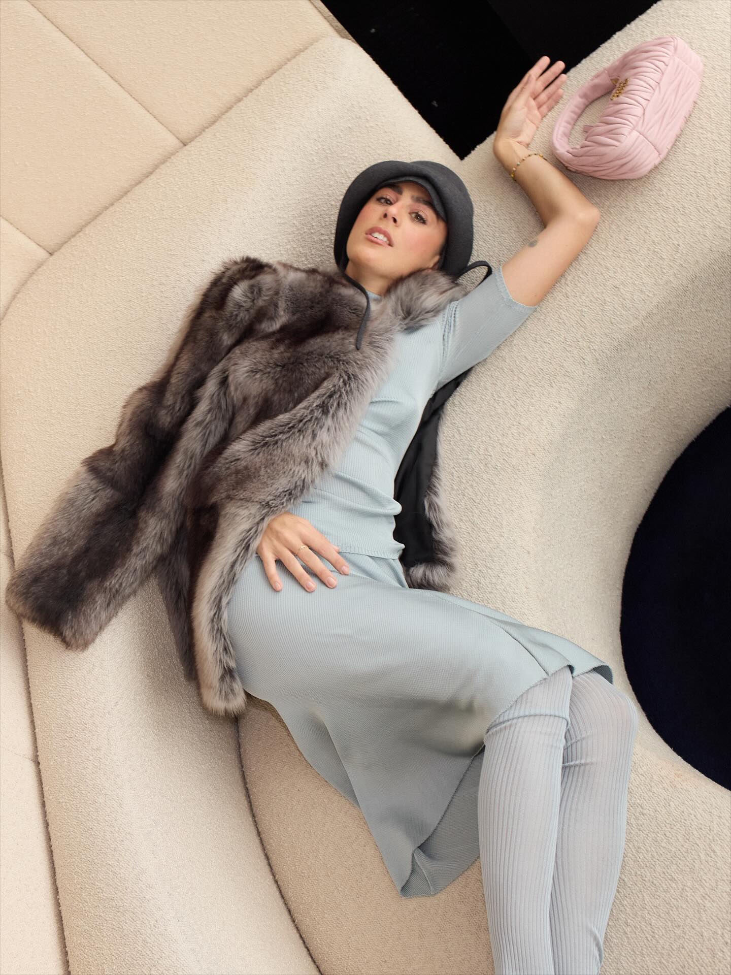 Shearling fur jacket
