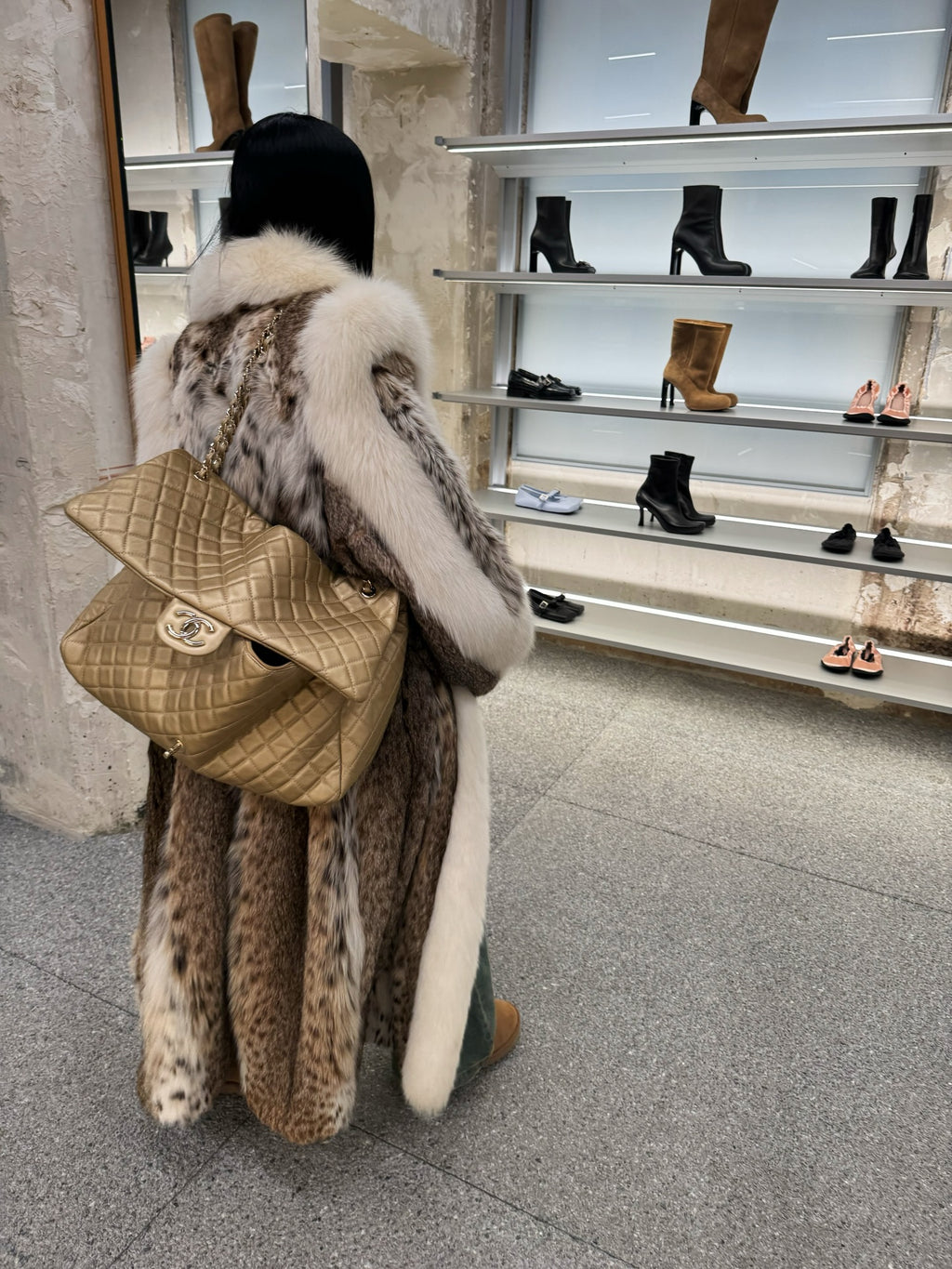 Vintage Lynx Fur Coat