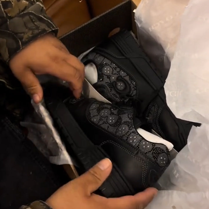 Crystal Signature Jacquard Sneakers