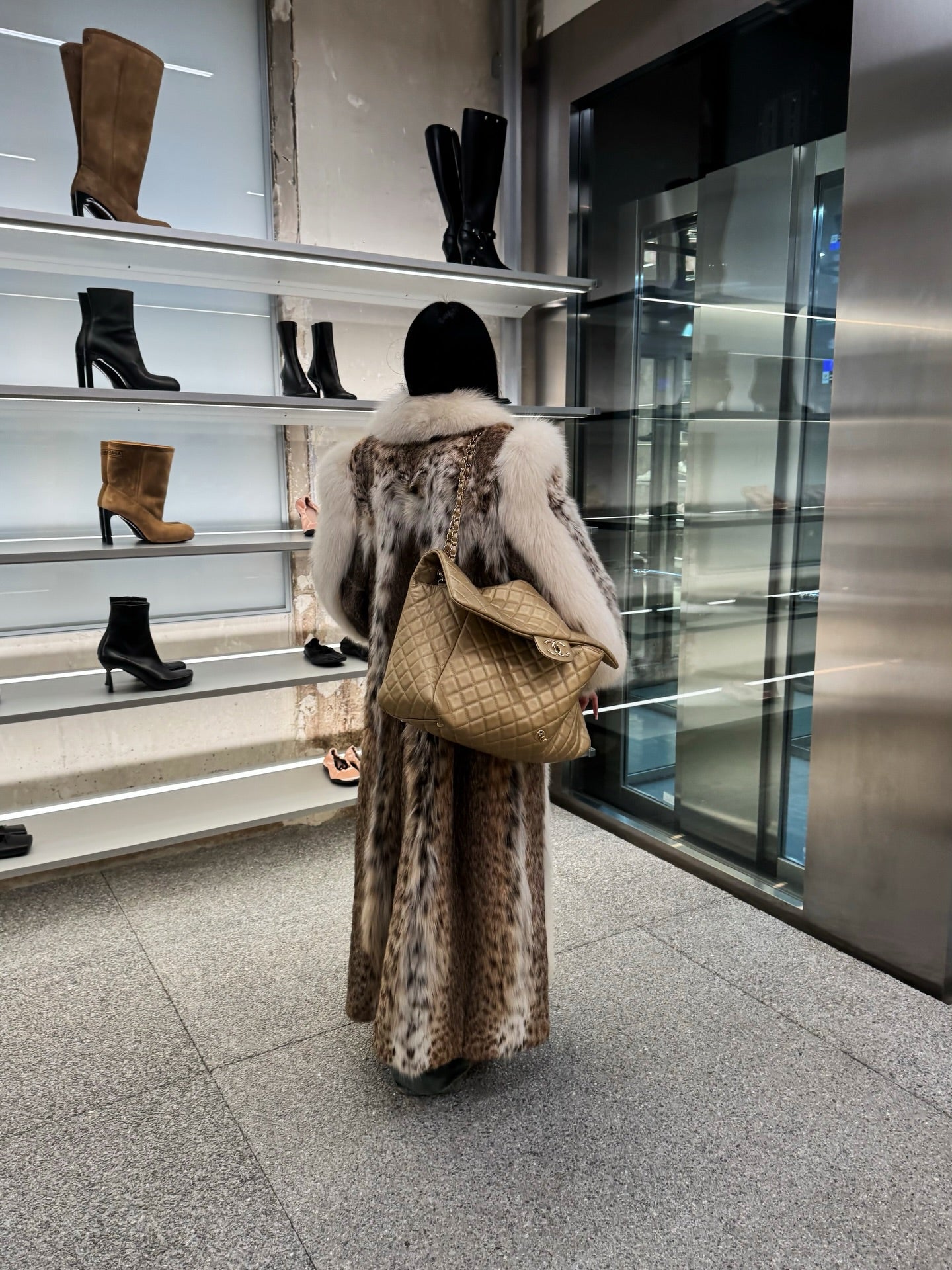 Vintage Lynx Fur Coat