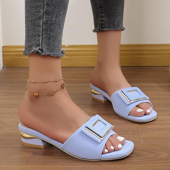 Low Block Heels Sandals