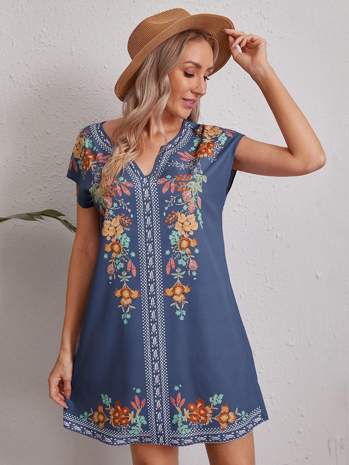 Floral Print Tunic Dress
