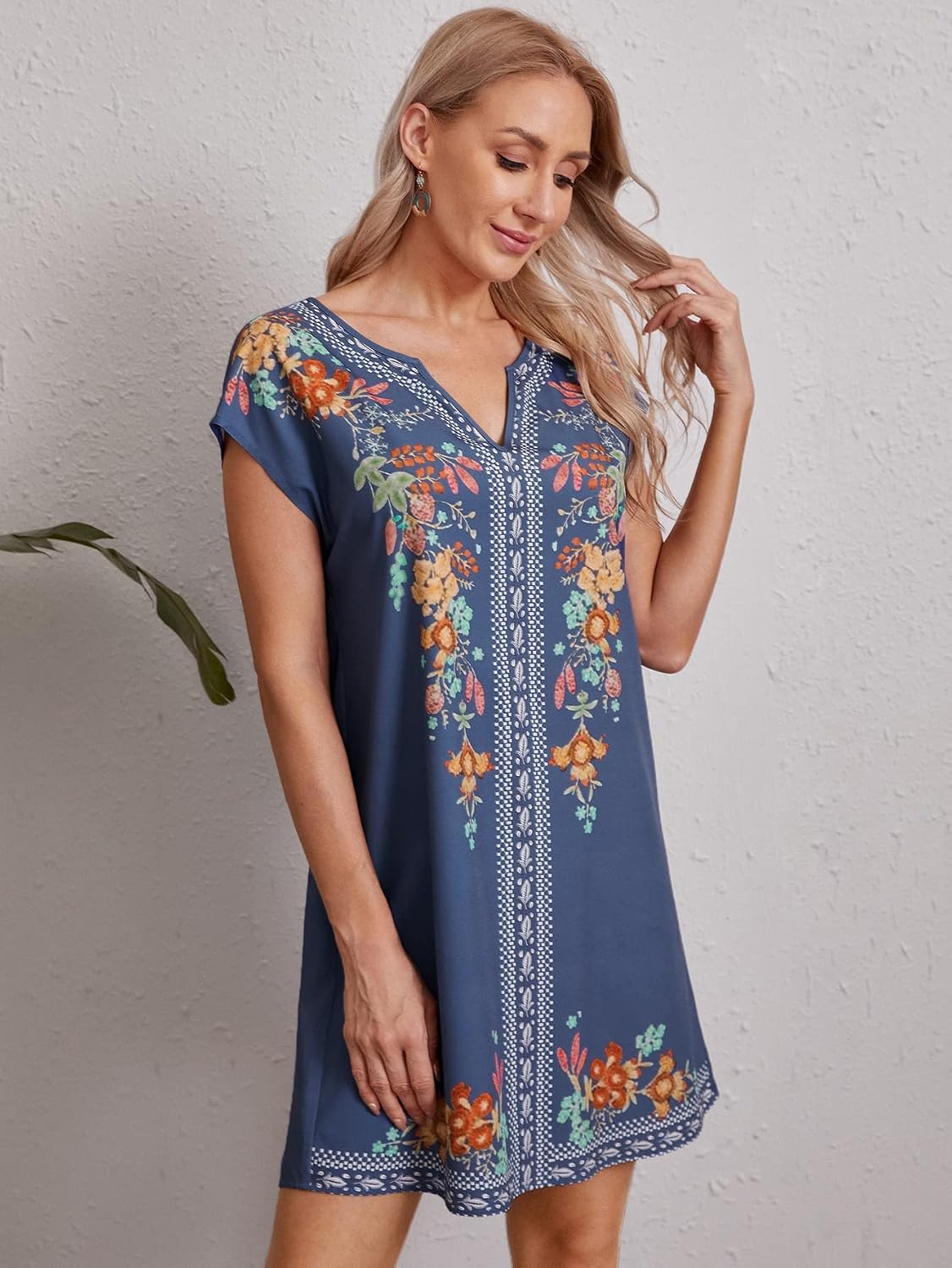 Floral Print Tunic Dress