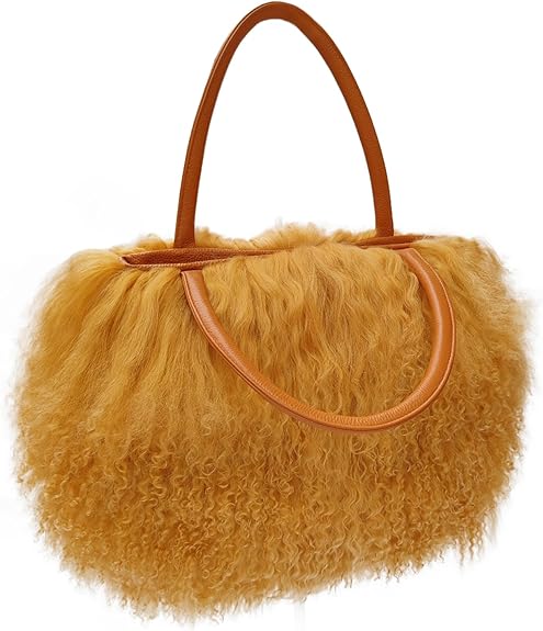 Mongolian Lamb Fur Handbag