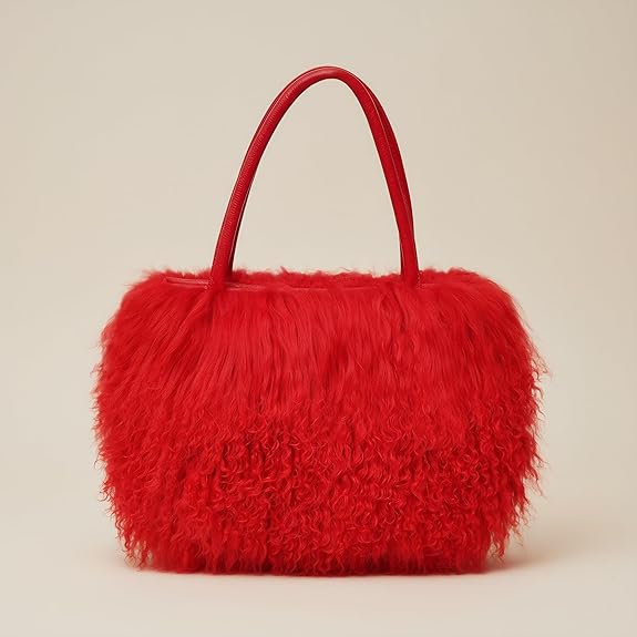 Mongolian Lamb Fur Handbag