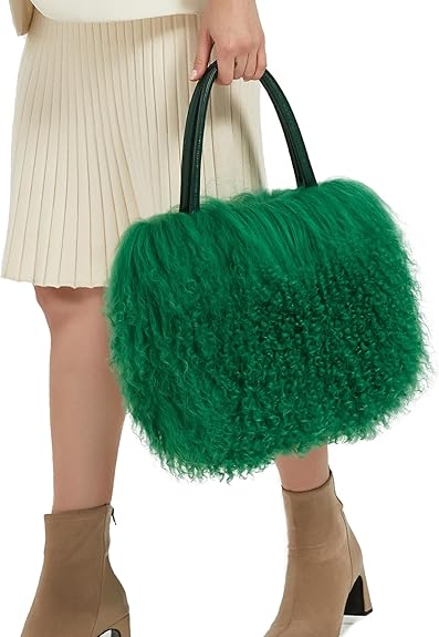 Mongolian Lamb Fur Handbag