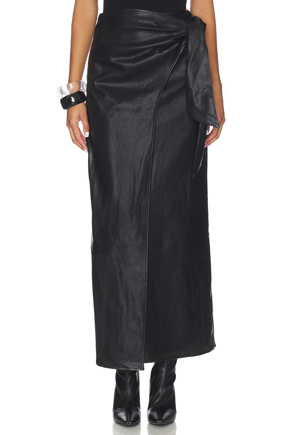 Faux Leather Skirt