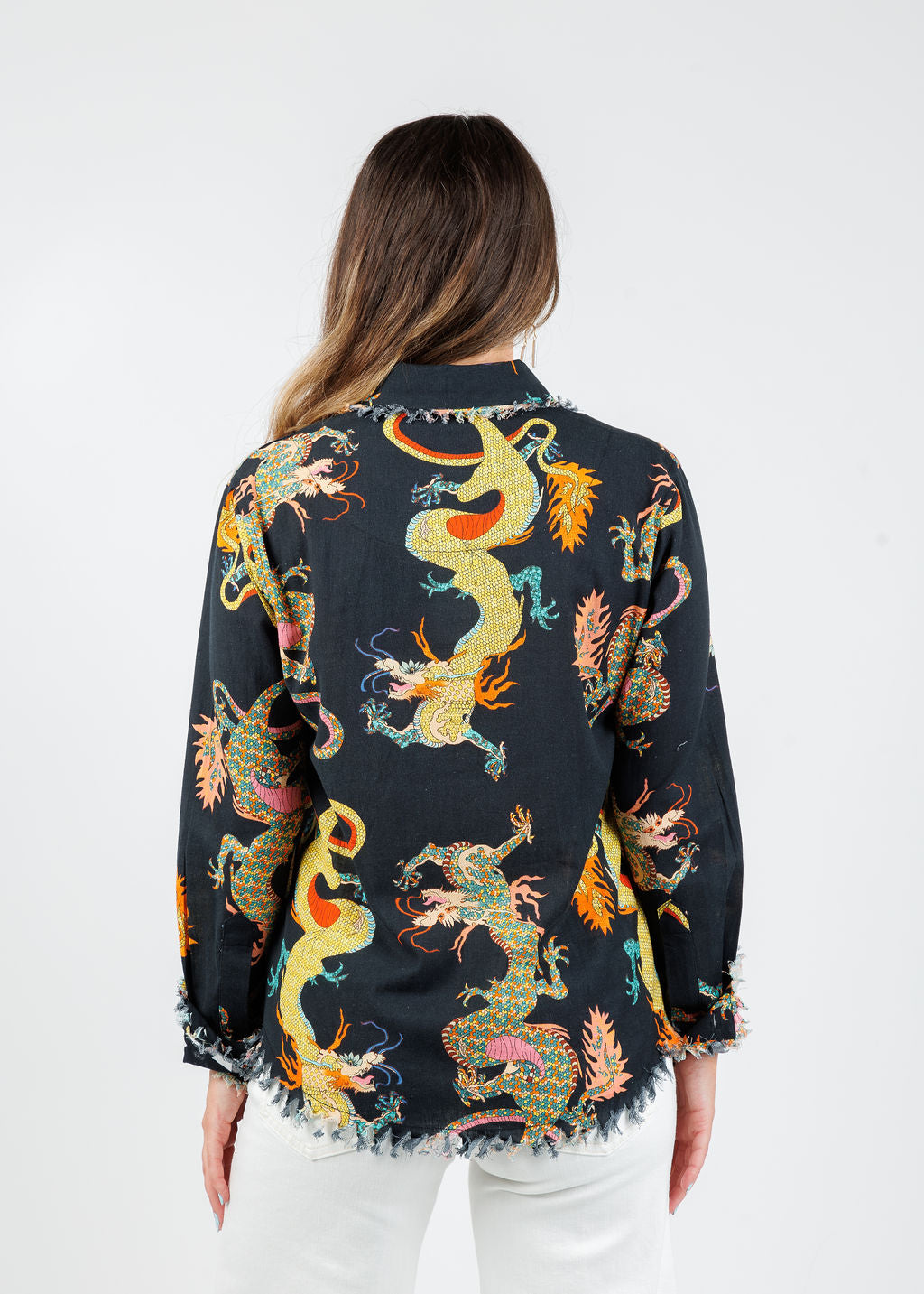 Cape Cod Cotton/Linen Frayed Shirt