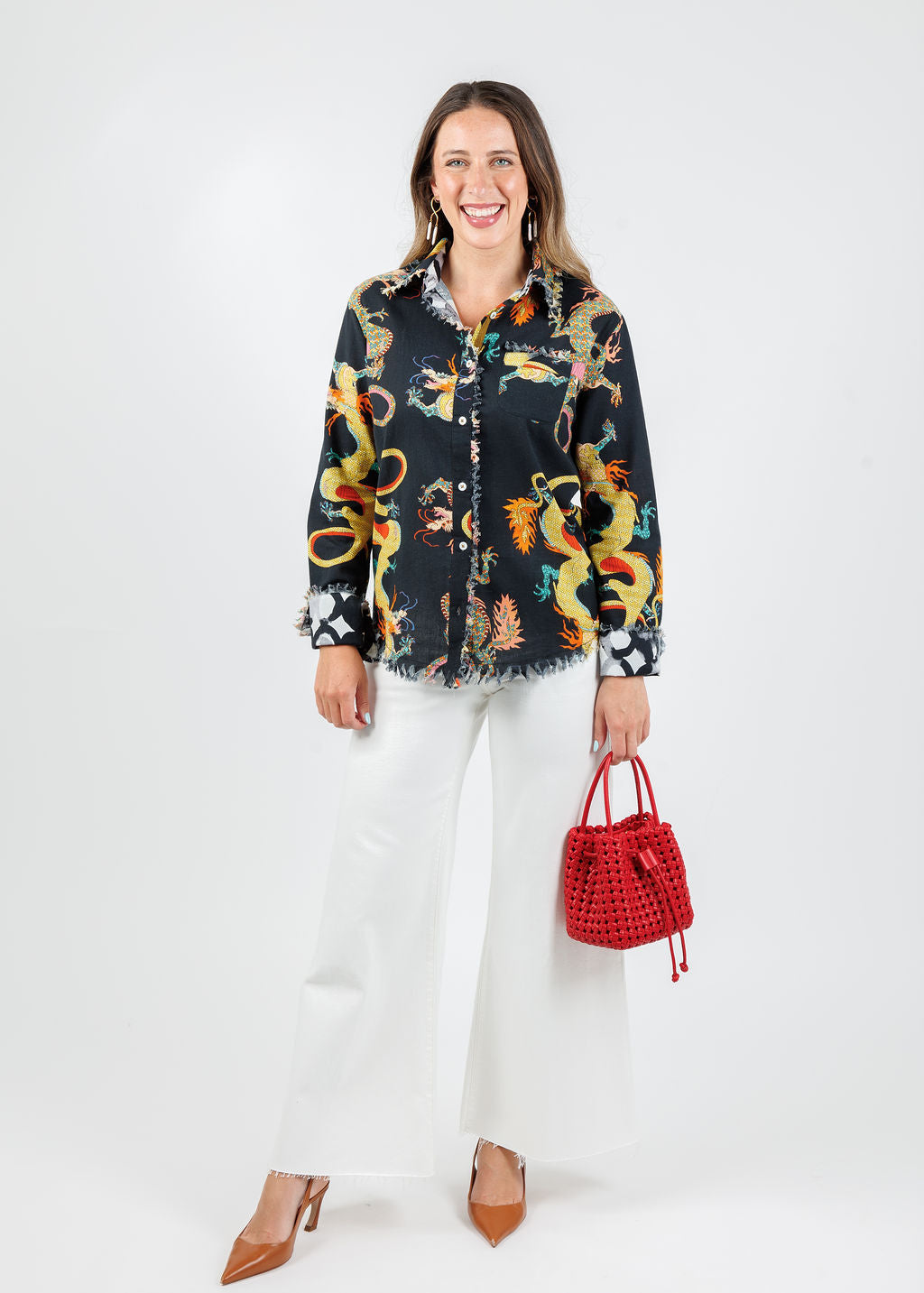 Cape Cod Cotton/Linen Frayed Shirt