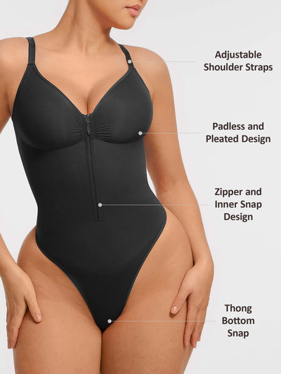 Tummy Control Seamless Zipper Shaping Bodysuit [BOGO]