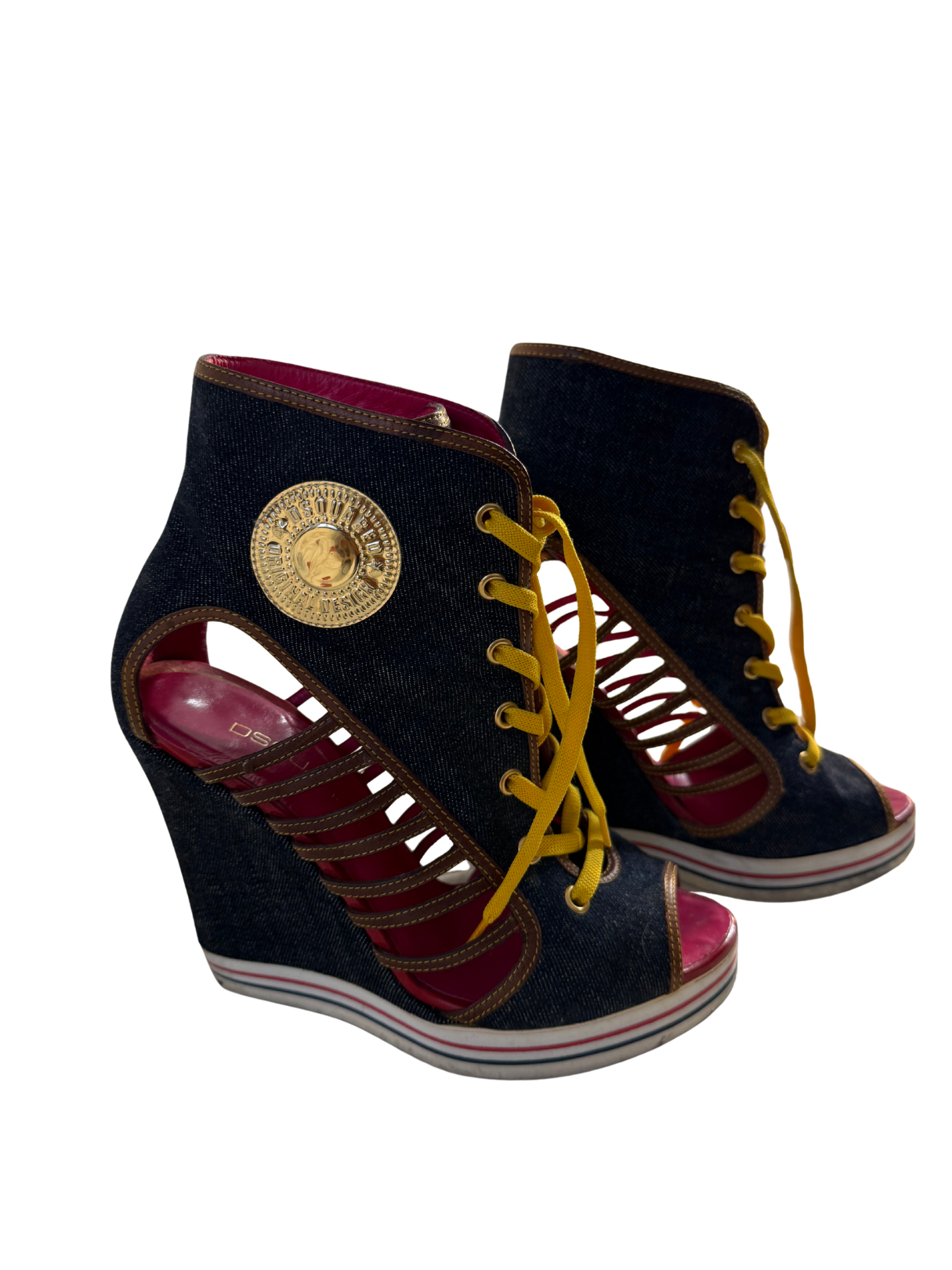 Varsity Siren’ — 2000s Denim Wedge”