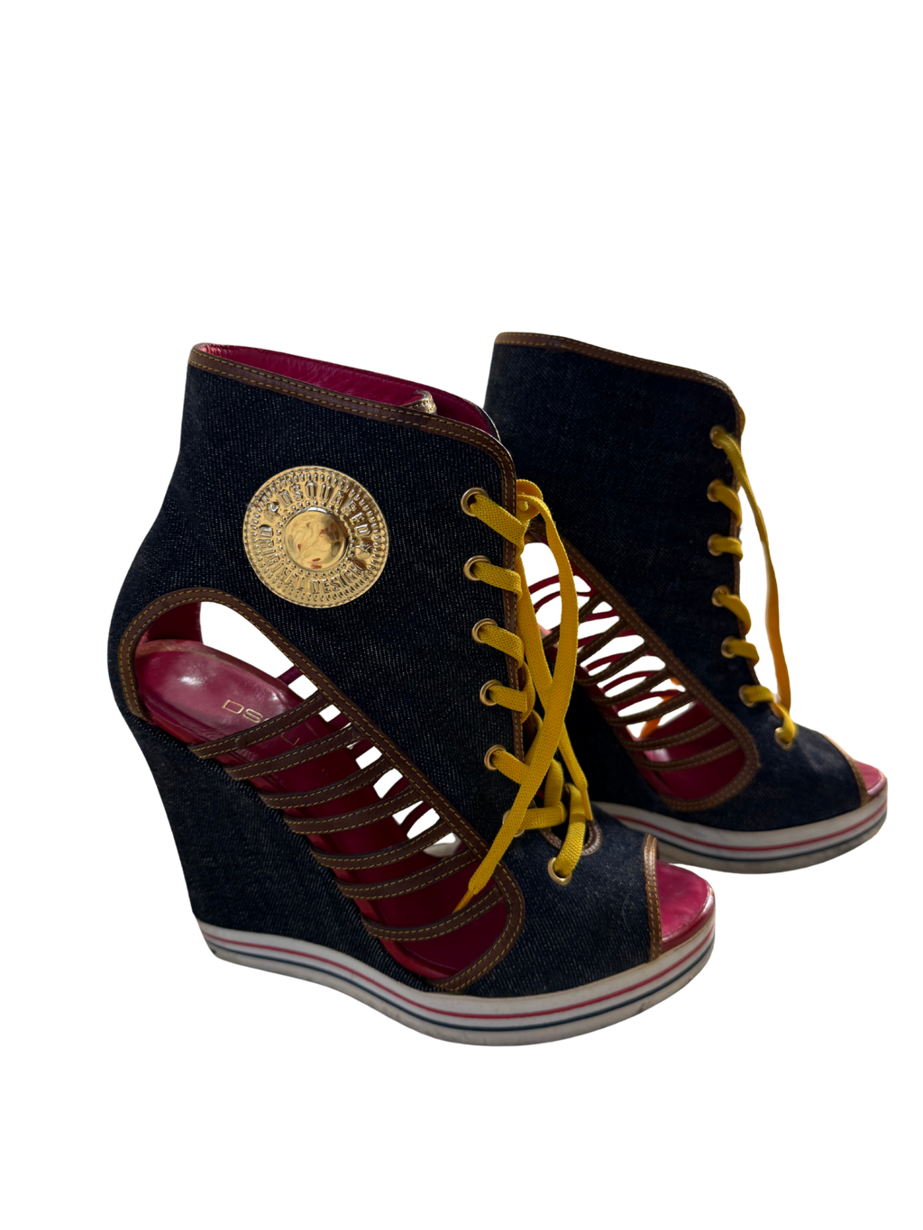 Varsity Siren’ — 2000s Denim Wedge”