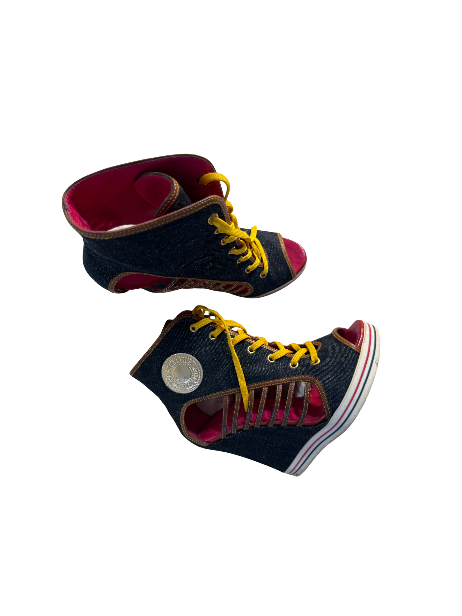Varsity Siren’ — 2000s Denim Wedge”