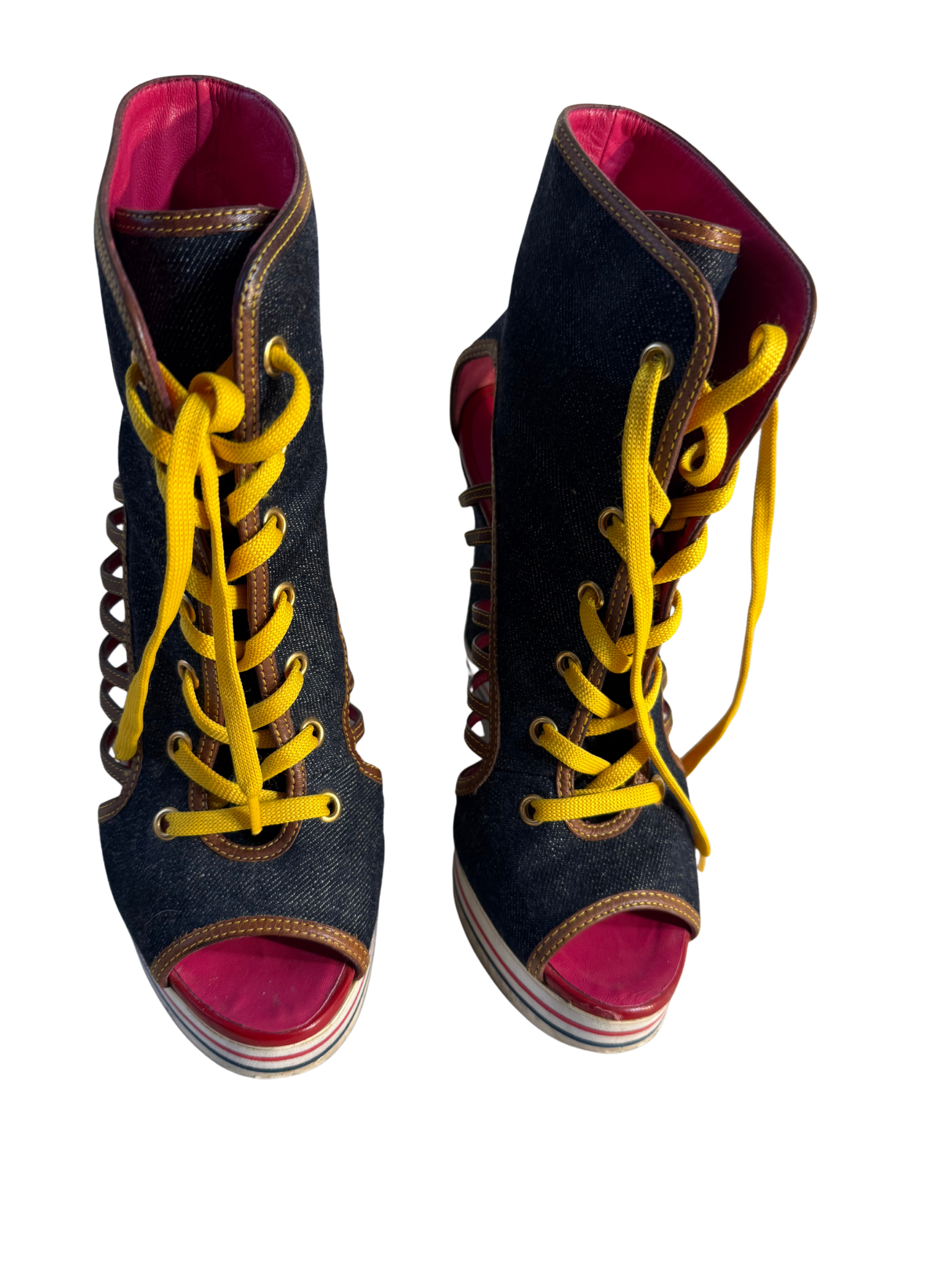 Varsity Siren’ — 2000s Denim Wedge”